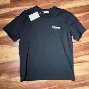 Celine Classic Black Short Sleeve Tee